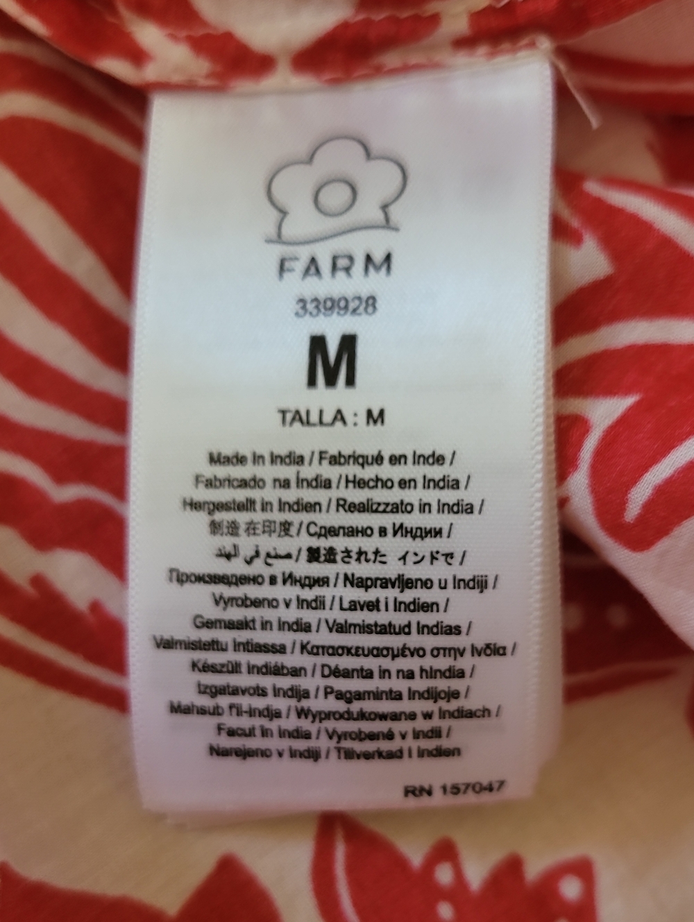 FARM Rio Off-white Boho Garden Short Sleeve Midi Dress - Picture 11 of 13